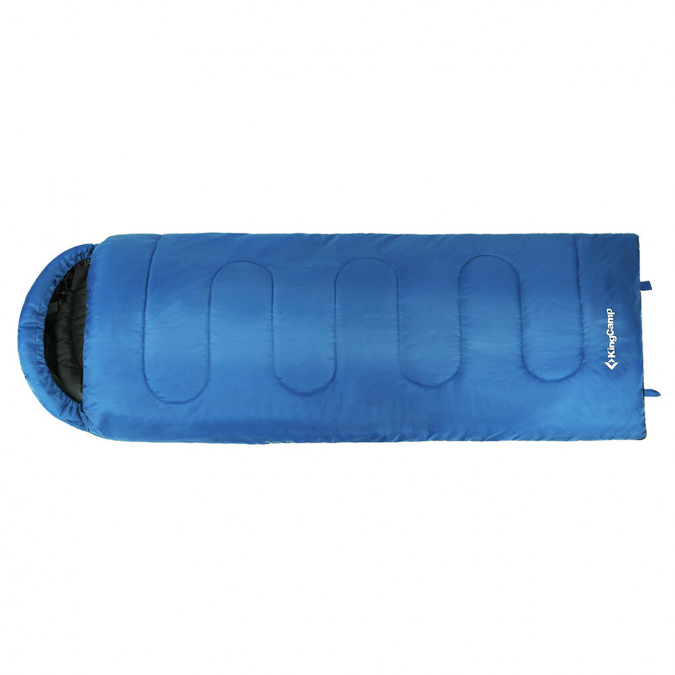 Спальный мешок "OASIS 250 -3С" синий, левый, King Camp