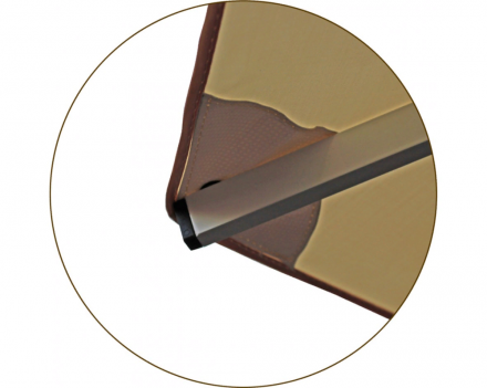 Зонт квадратный 2 х 2 м (8 спиц) сталь, с воланом