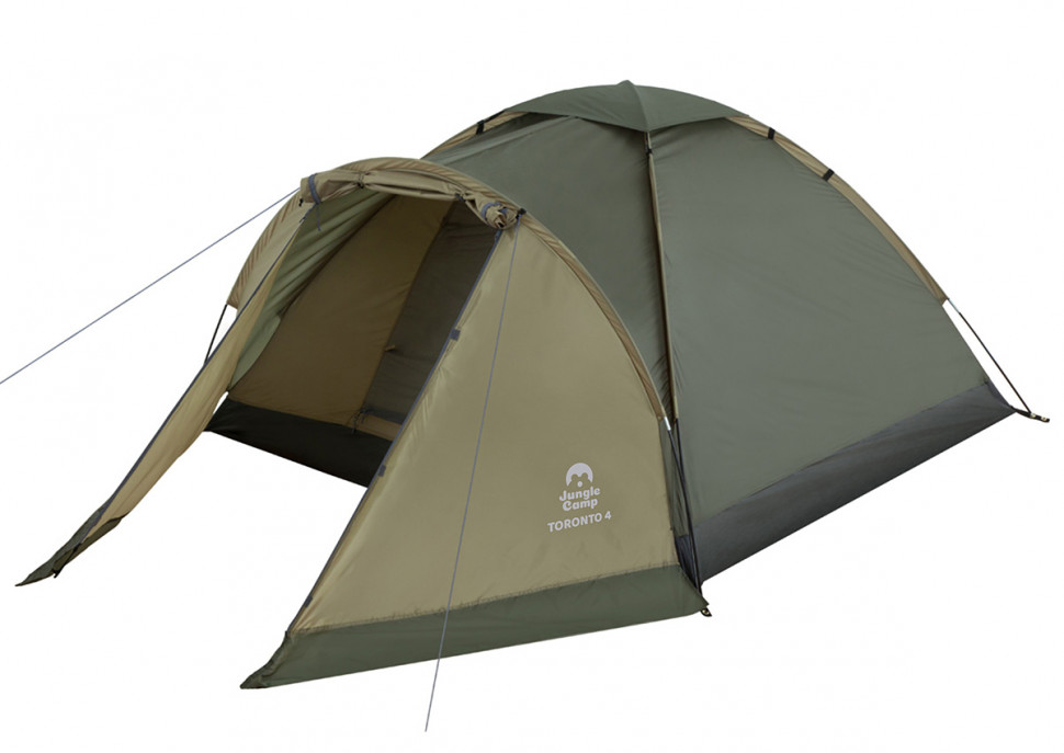 Палатка Toronto 4 Jungle Camp четырехместная т.зеленый/оливковый цвет